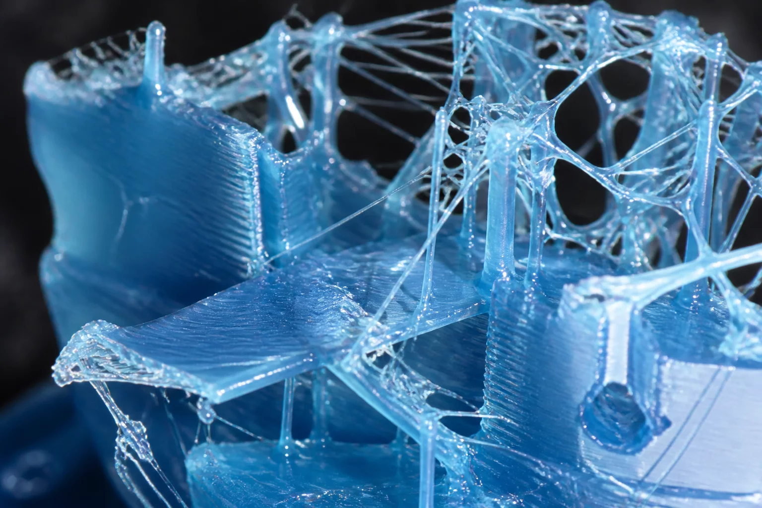 Failed resin print detail