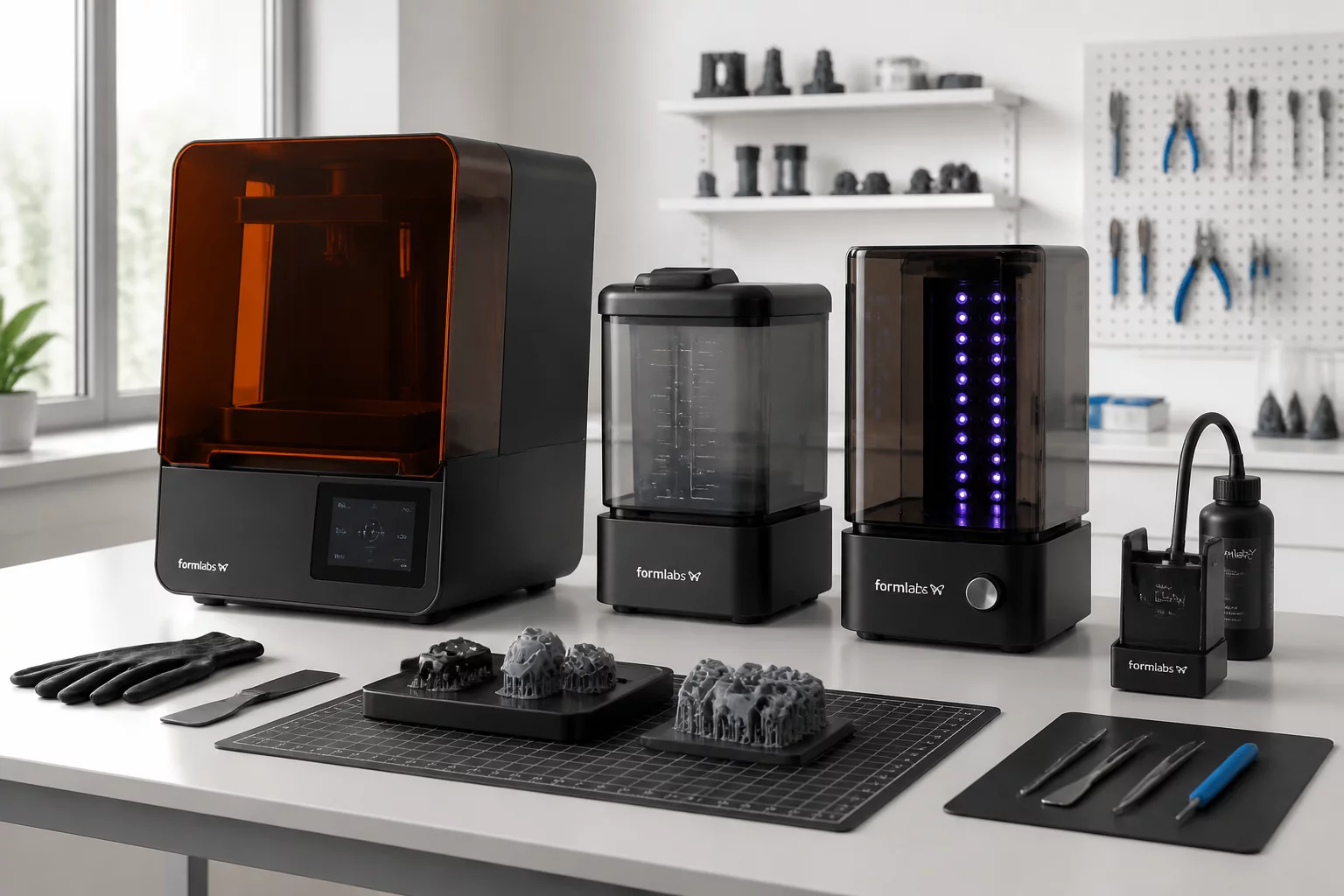 Resin printing workflow and equipment